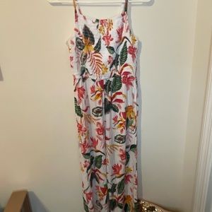 old navy tropical flower jumpsuit